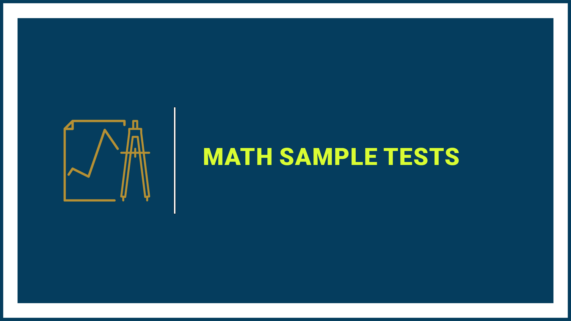 Math Sample Tests (Grade 11 Sc)